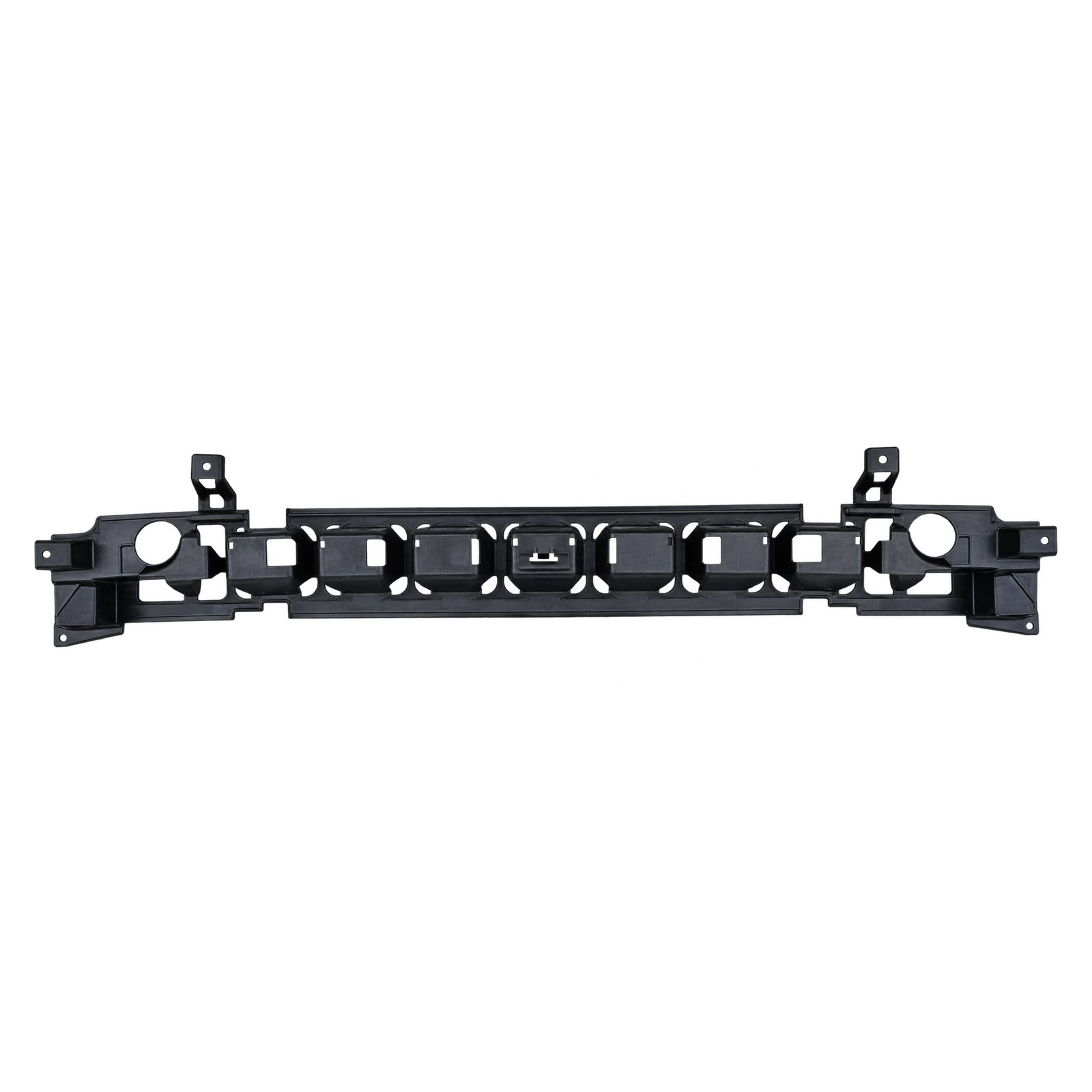 Inner Front Bumper Bracket 68443355AA Inner front bumper bracket for Jeep Compass 2021–2025 with recessed rectangular sections and circular openings near both ends