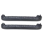 Lower front bumper valance for Jeep Compass 2021–2025 with rounded upturned ends and a long recessed upper channel