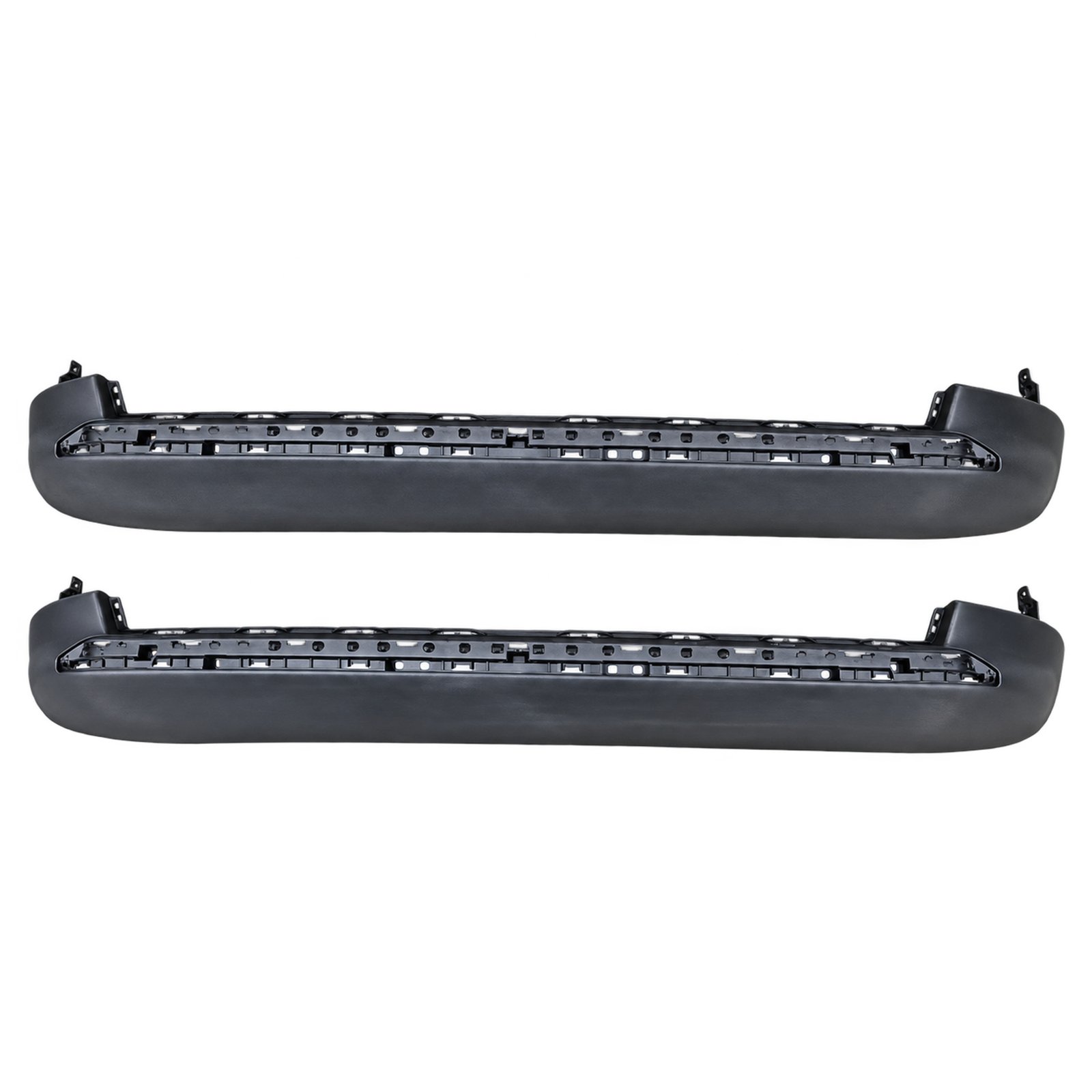 Lower Front Bumper Valance 60939866 Lower front bumper valance for Jeep Compass 2021–2025 with rounded upturned ends and a long recessed upper channel
