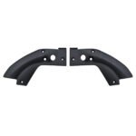 Curved left and right radiator top side covers for Jeep Compass 2021–2025 with large and small round fixing openings