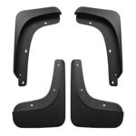 Compass 2.4L mudguards showing curved inner returns, broad lower faces and round or slotted edge fixing openings