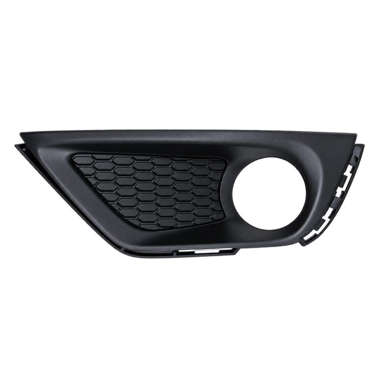 Compass black fog-light bezel base with a honeycomb face, circular lamp opening and exposed outer-edge attachment slots