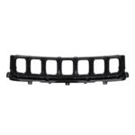 Compass black upper grille frame with seven empty rounded rectangular openings and projecting lower mounting tabs