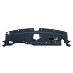Compass centre upper radiator cover with a shallow curved span, shaped middle opening and notched upper edge