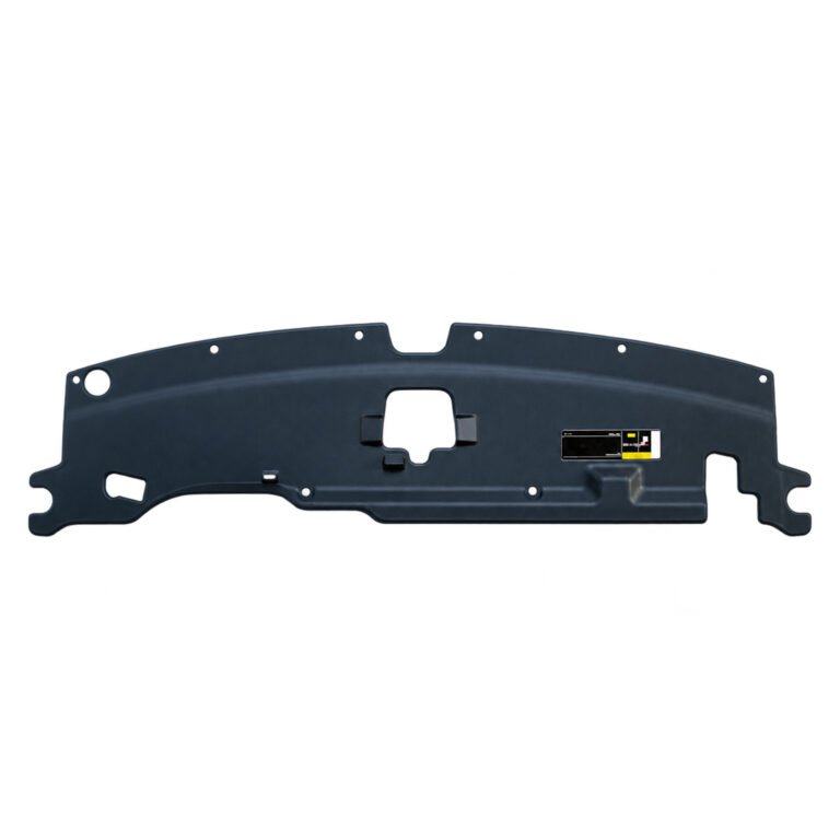 Compass centre upper radiator cover with a shallow curved span, shaped middle opening and notched upper edge