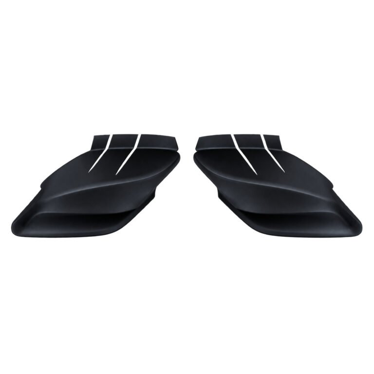 Compass cowl side trim pieces with curved stepped faces, narrow upper-edge slots and tapered outer ends