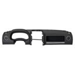 Jeep Compass dashboard cover with instrument aperture, rectangular centre openings, round end openings and long side recess