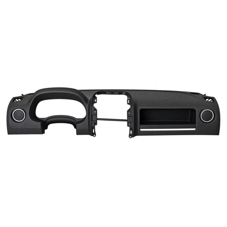 Jeep Compass dashboard cover with instrument aperture, rectangular centre openings, round end openings and long side recess