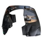 Compass front fender liner with a broad arch, deep stepped face, large inner cut-out and projecting fixing pads