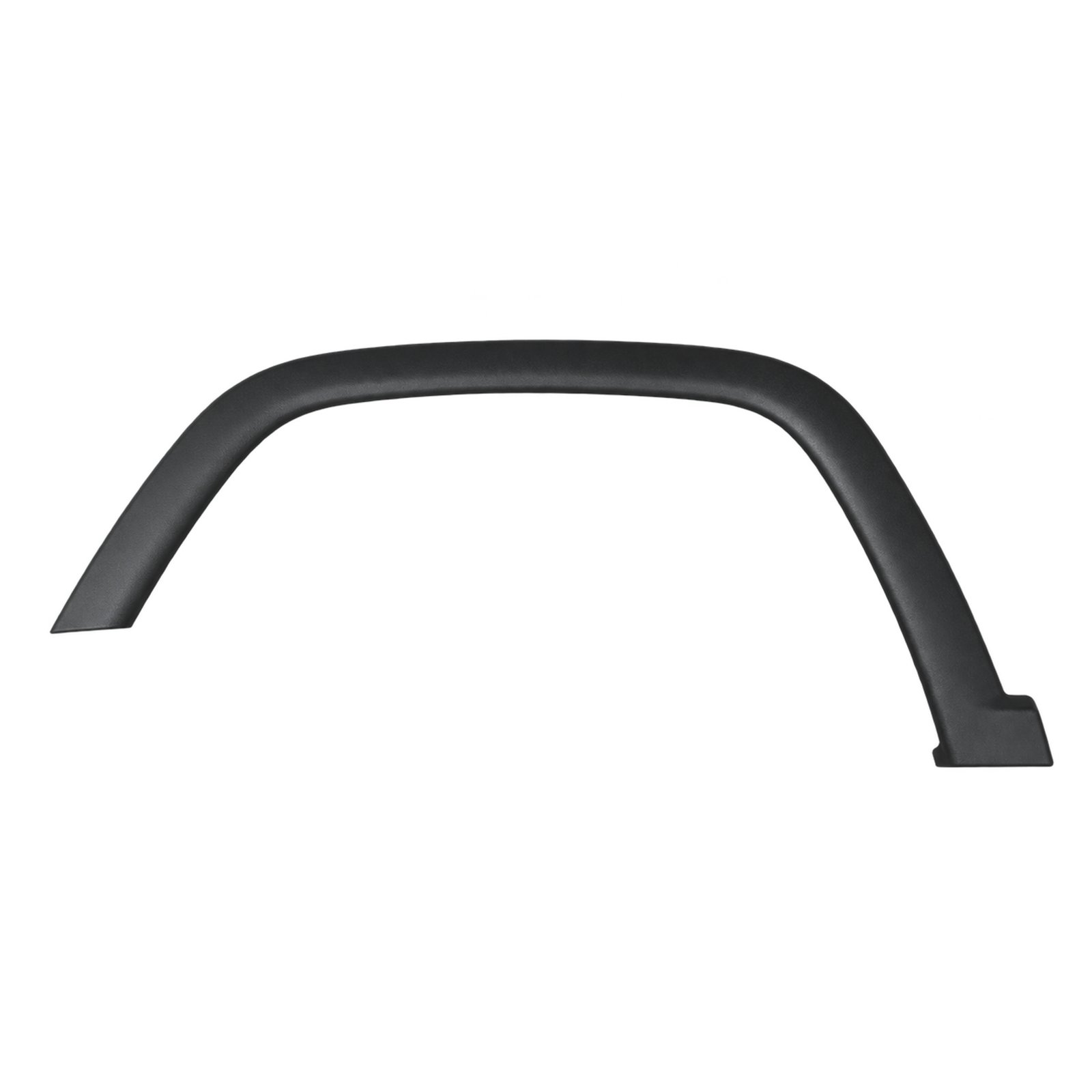 Jeep Compass Front Wheel Arch Trim Compass front wheel-arch trim with a broad upper curve, descending ends and a small stepped foot at one end