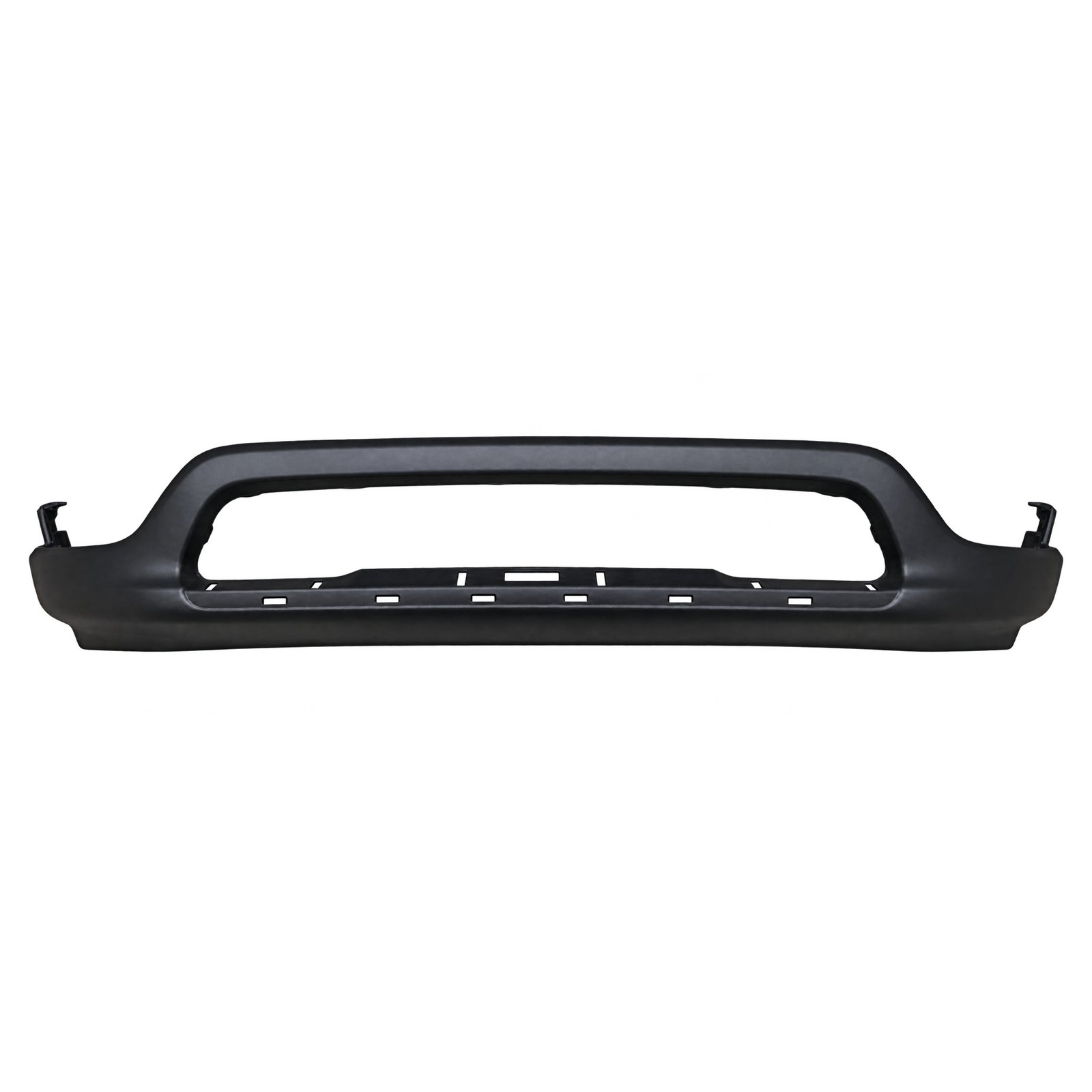 Compass Lower Front Bumper with Trim Openings Compass lower front bumper with an open centre, curved border and rectangular trim openings along the lower edge