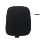 Compass rear bumper tow-hook cover with a rounded rectangular face, narrow side extension and a lower tab