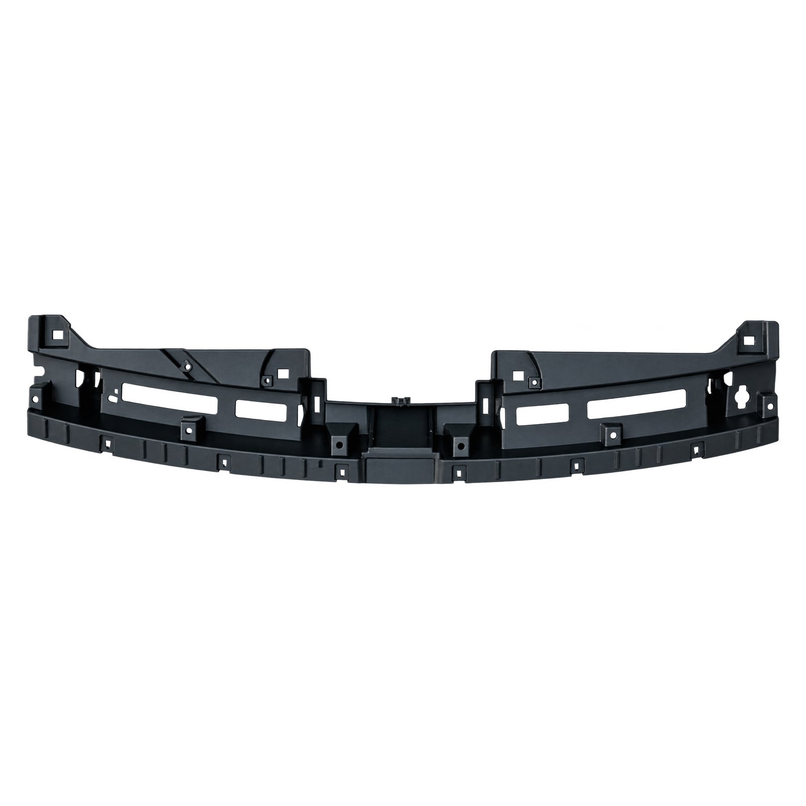 Compass Upper Radiator Support Cover Compass upper radiator support cover with long rectangular openings, a recessed middle and turned-up mounting ears