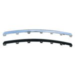 Front Bumper Bright Trim for Grand Cherokee WL, slim bowed strip with rectangular retaining tabs