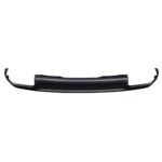 Black Grand Commander K8 rear valance with a raised broad centre and open upturned end sections