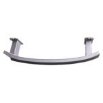 Grand Commander front bumper reinforcement with a bowed crossbar, two long rearward arms and perforated mounting flanges