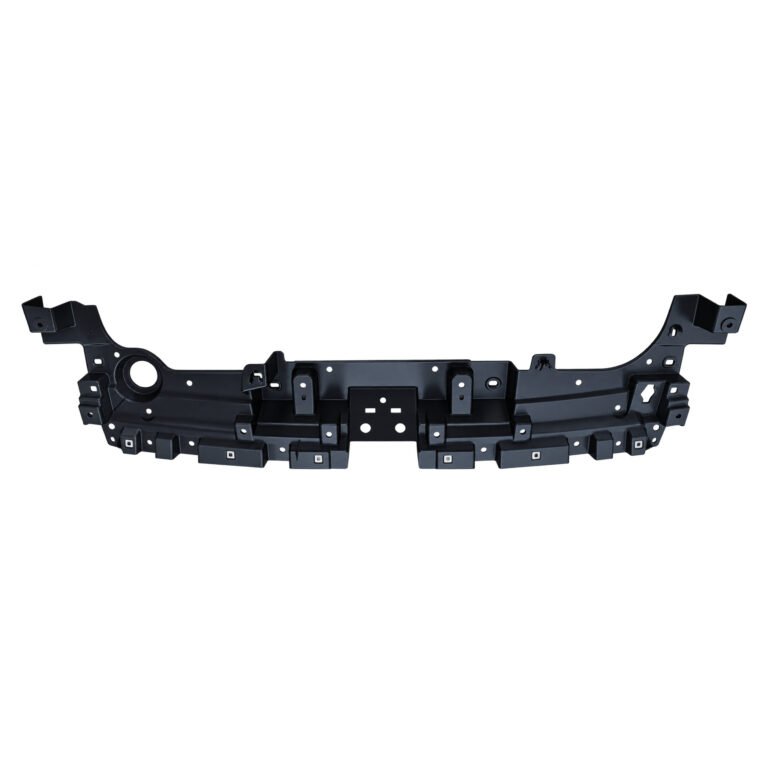 Grand Commander front bumper support bracket with raised end arms, central mounting tabs and an offset circular opening