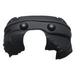 Grand Commander front fender liner with a large cutout, two circular fixing areas and holes along its curved upper flange