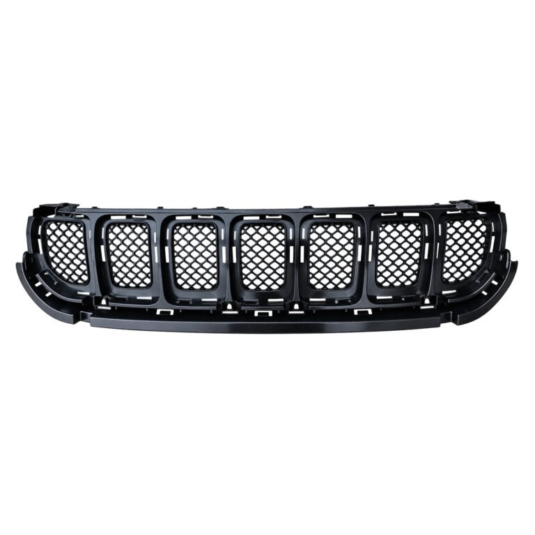 Grand Commander grille support bracket with seven mesh-filled sections, a curved lower rail and perimeter mounting tabs
