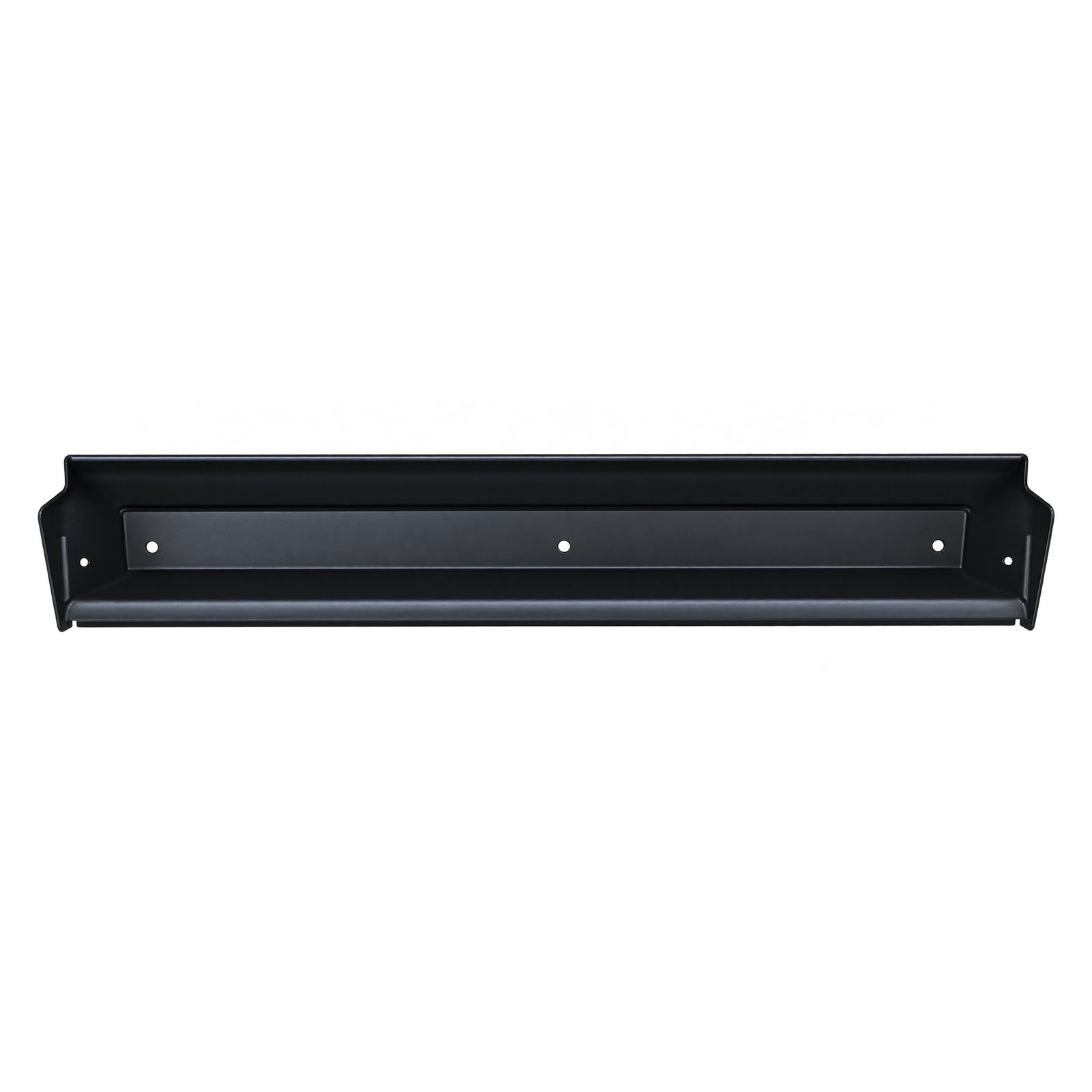 Grand Commander lower radiator panel with raised channel edges Grand Commander K8 lower radiator sealing panel with a long raised-edge channel, three central holes and angled end returns