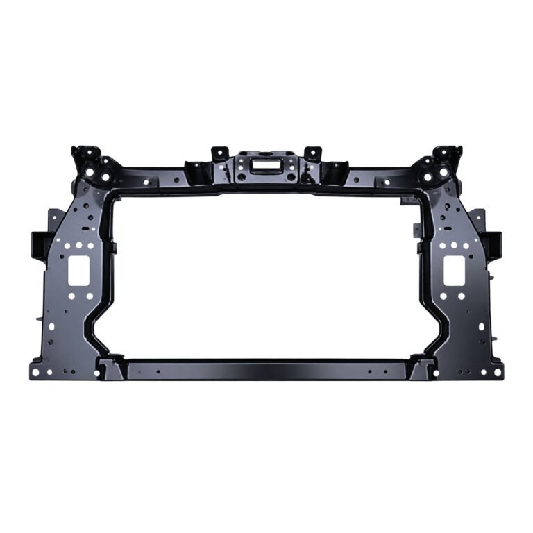 Grand Commander radiator support frame with a large central opening, perforated side plates and raised upper mounting tabs