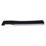 Grand Commander rear door moulding with a broad dark face, gently dipped upper edge and bright lower strip