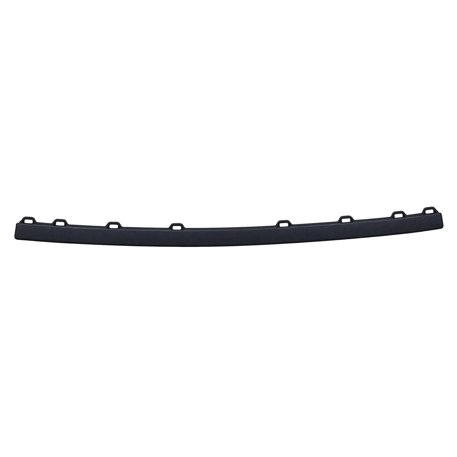 Textured centre fog light trim with loop-shaped tabs Textured dark centre fog light trim for Grand Commander K8 with a shallow curve and loop-shaped upper mounting tabs