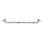 Wagoneer chrome lower grille moulding with a shallow U-shaped profile, raised ends and small rear tabs