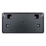 Wagoneer license plate panel with four square fixing recesses, a circular centre boss and clipped upper corners