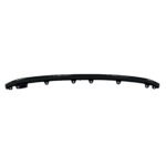 Wagoneer black upper grille moulding with a continuous bowed face, rounded ends and lower retaining tabs