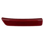Wagoneer rear bumper side lamp with a tapered red lens, smooth upper band and patterned lower region