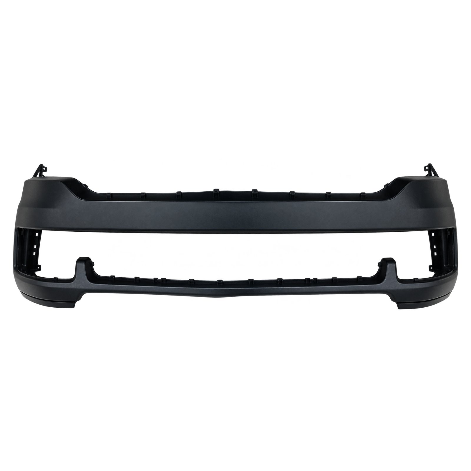 Jeep Wagoneer Upper Front Bumper - Two Holes Wagoneer upper front bumper with a broad smooth face, large open lower section and stepped inner corners