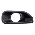 Wrangler fog light surround with a recessed circular opening, rounded inner border and an angled outer end