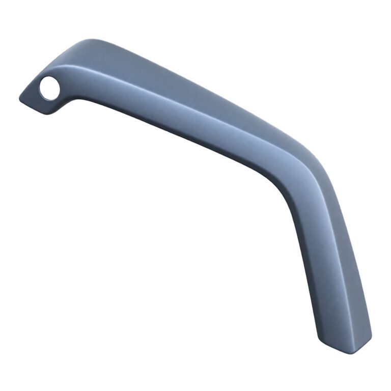 Smooth front fender flare for Jeep Wrangler JK 2007–2017, showing raised arch contour and round opening