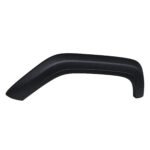 Textured Wrangler rear flare with continuous outer face, raised shoulder and unequal end returns