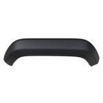 Black Wrangler rear flare with a broad textured face, shallow arch and downward-curving end returns