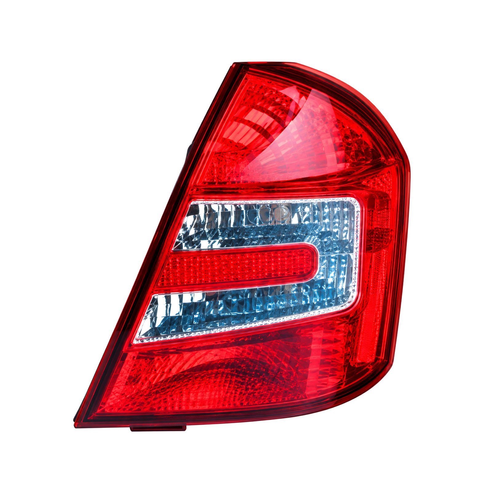 Tail Light Assembly - Lifan 520 / 520 '2010 / 320 - Angular Clear Lens Bands Tail Light Assembly - Lifan 520 / 520 '2010 / 320 - Angular Clear Lens Bands