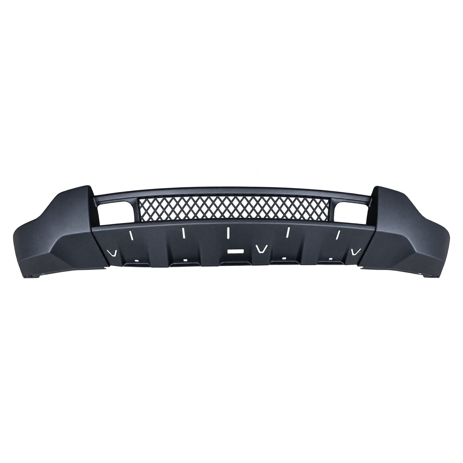Lower Front Bumper — Lower Panel with Mesh Upper Strip Lower Front Bumper for Grand Cherokee, diamond-mesh strip above a broad ribbed lower face