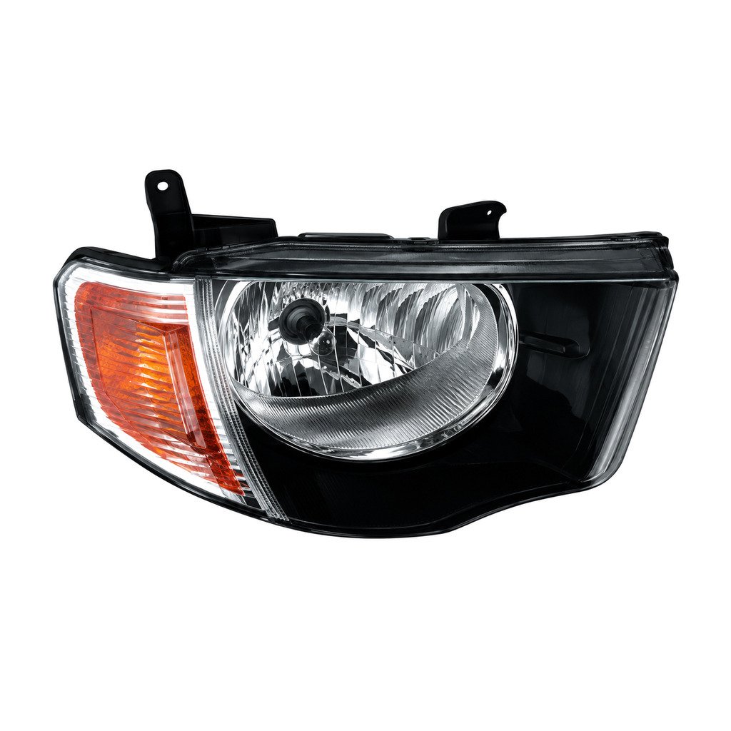Yellow Headlight Assembly for MITSUBISHI L200 '09 / L200 '15 / L200 '18 / Canter '05 MITSUBISHI L200 '09 / L200 '15 / L200 '18 / Canter '05 Yellow Headlight Assembly