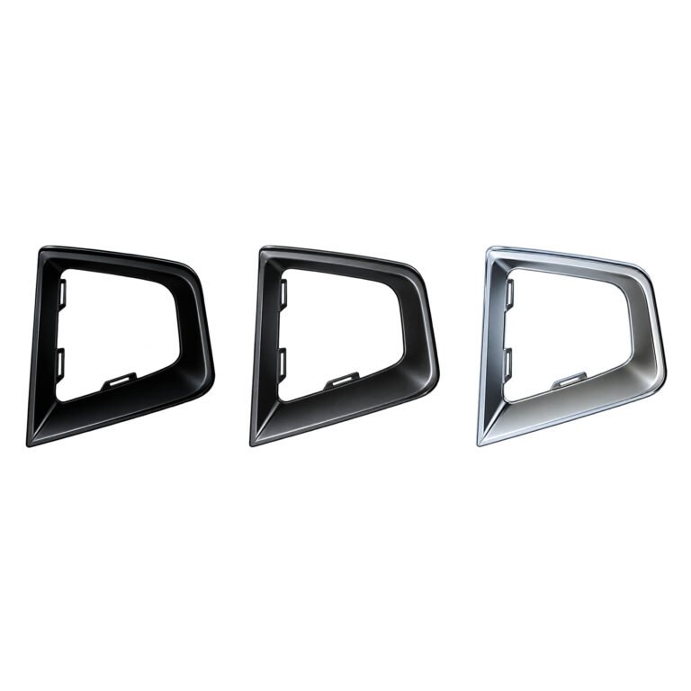Renegade open vent surrounds in black, grey and bright finishes with rectangular inward fixing loops